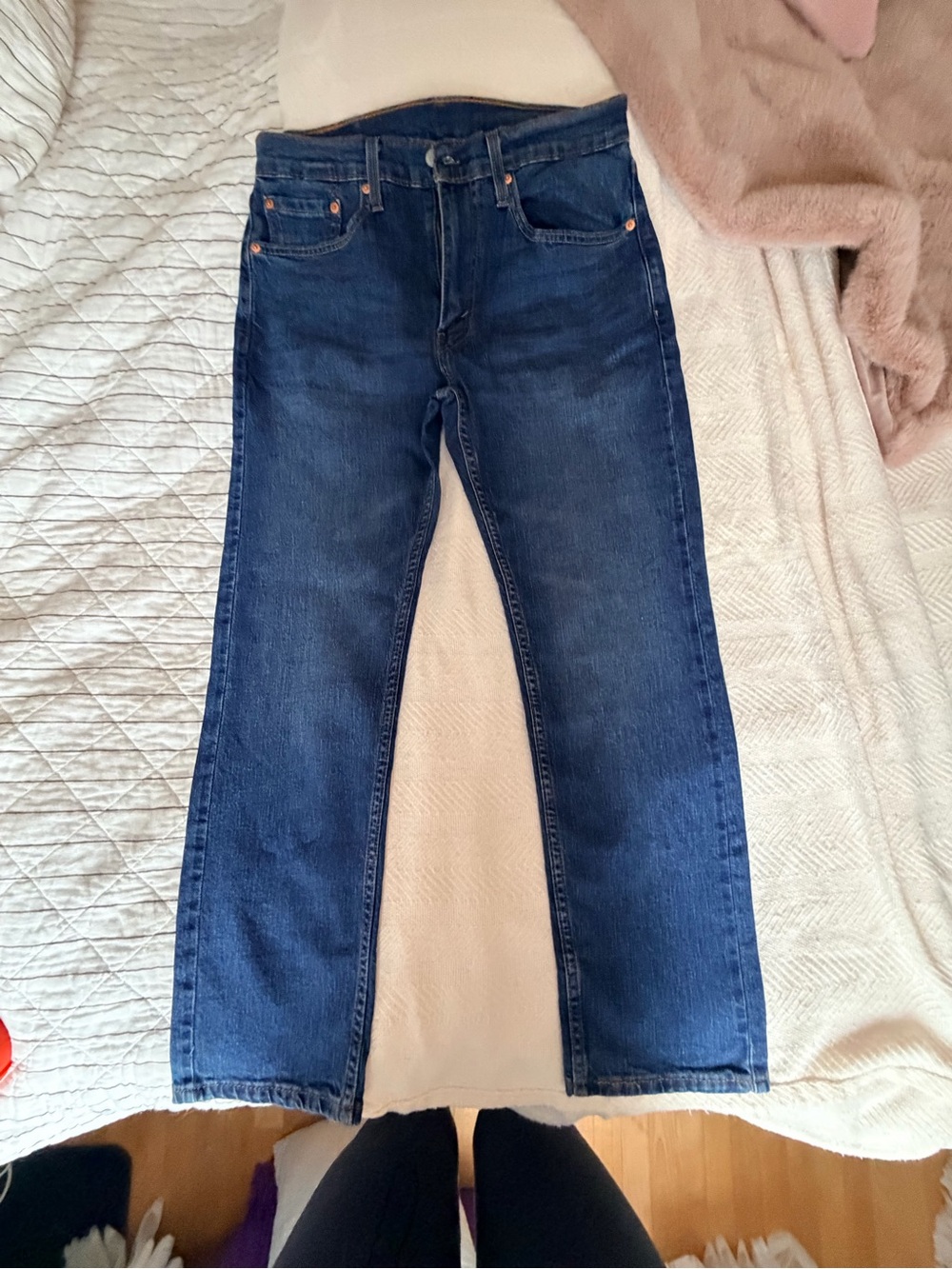 Levi's Women's Straight-Leg Jeans in Dark Blue 32’’x30’’